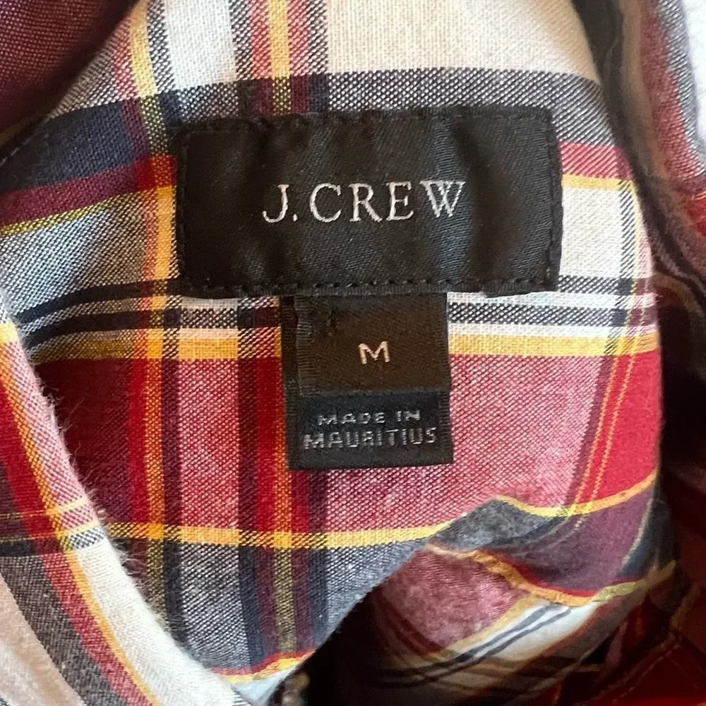 J. Crew Plaid Dress Shirt